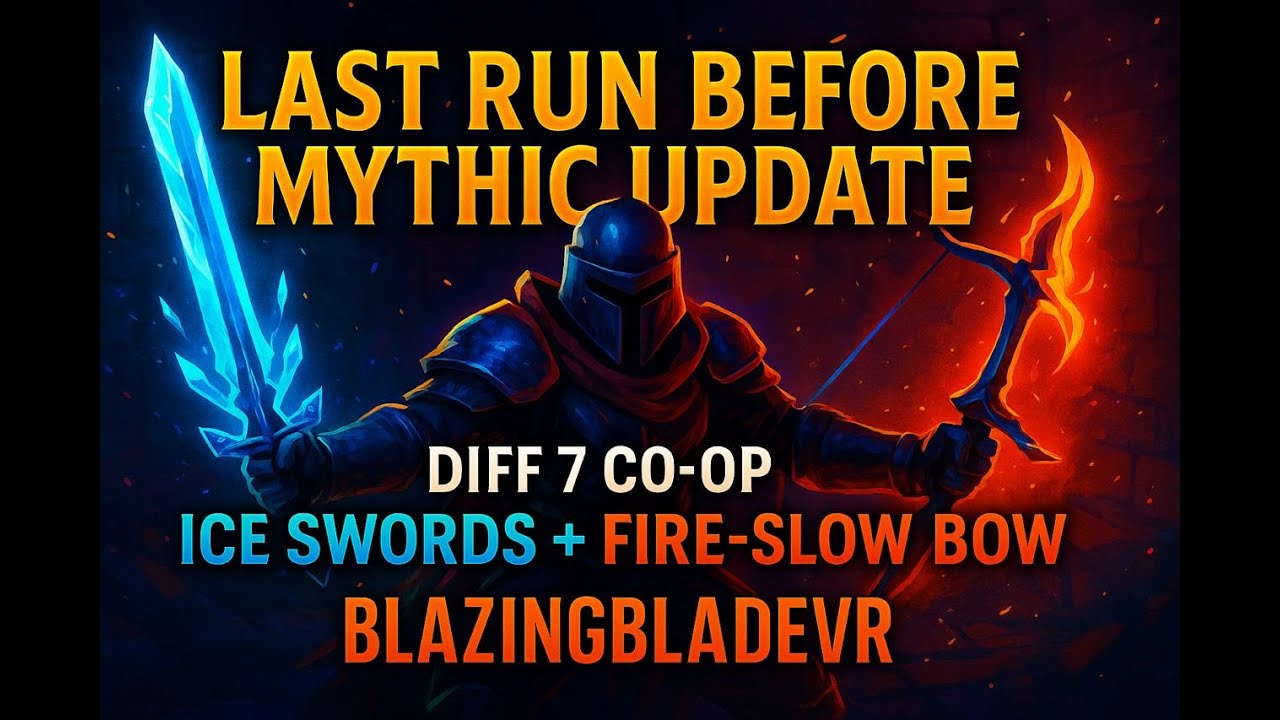 Last Run Before Mythic Update | Dungeons of Eternity — Diff 7 Co-op | Dual Ice Swords +Fire-Slow Bow