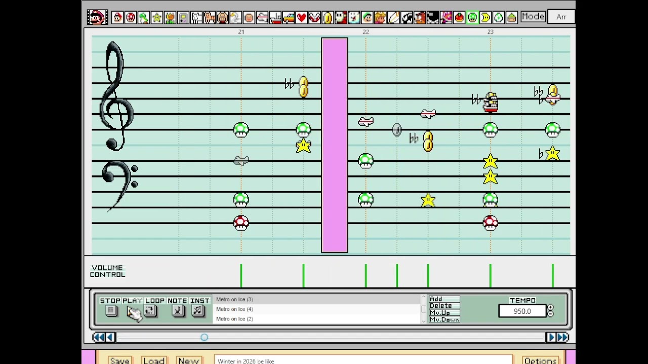 Mario Paint | Metro on Ice - Kirby and the Forgotten Land
