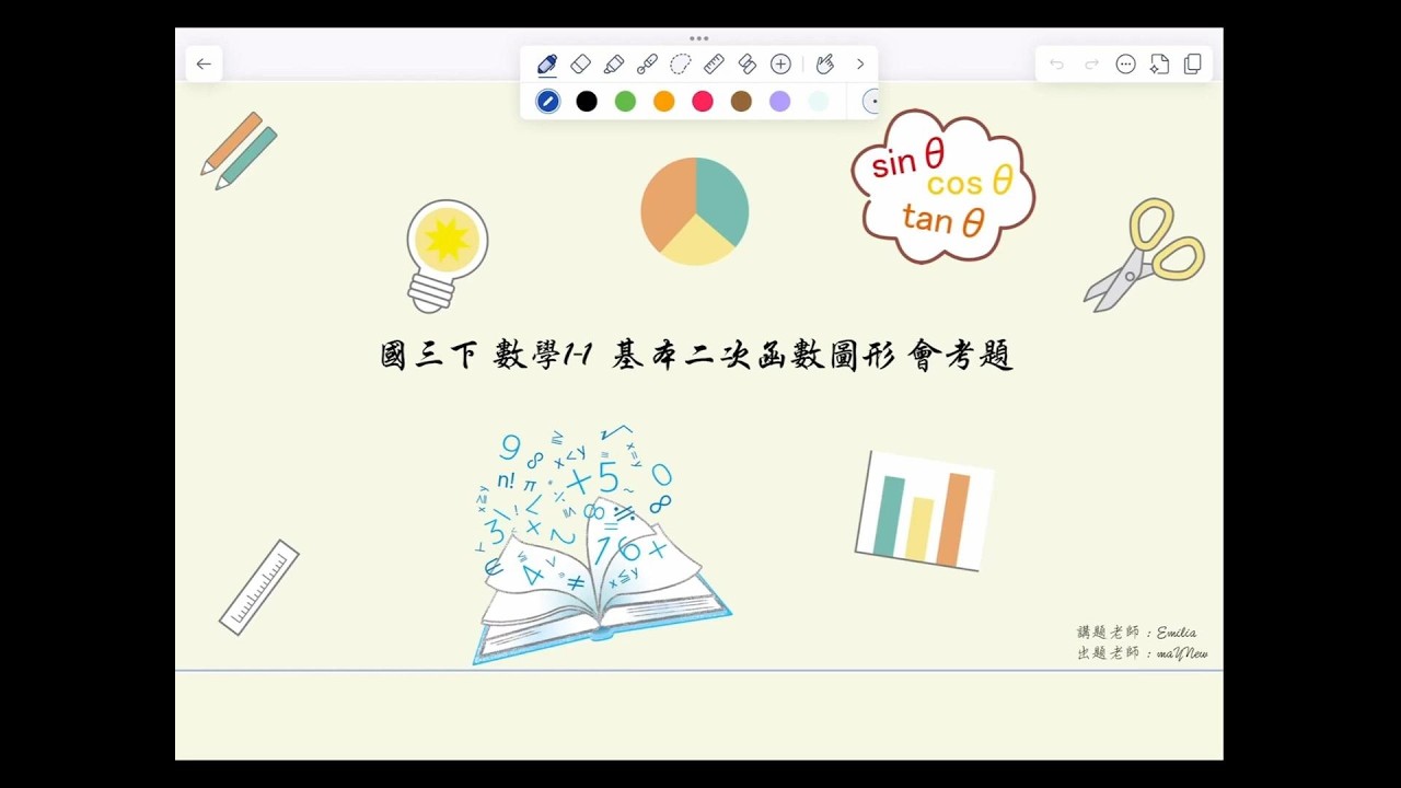 【國三下數學翰林版】：1-1基本二次函數圖形歷屆試題   #國中數學 #國三數學