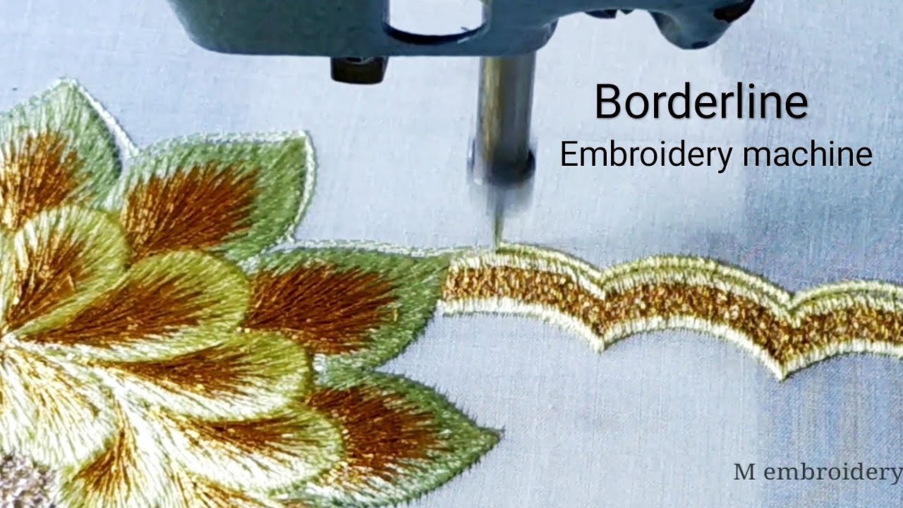 Flower Cut work Embroidery Design Machine Embroidery industrial zigzag machine | sleeves