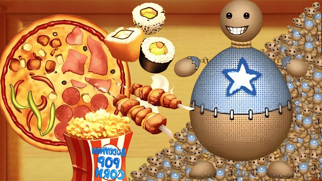 The Big Buddy Born vs Crazy Food | Kick The Buddy | Kick The Buddy