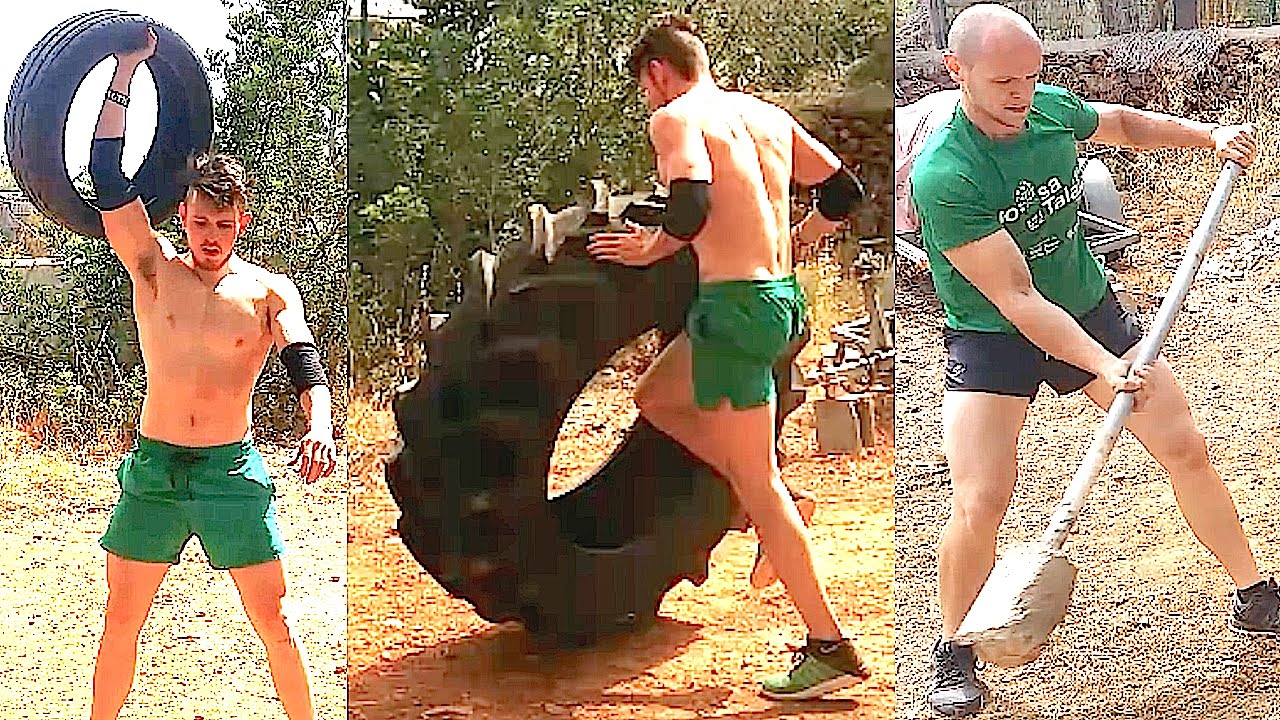 Entrenamiento Tabata Con Ruedas De Camion
