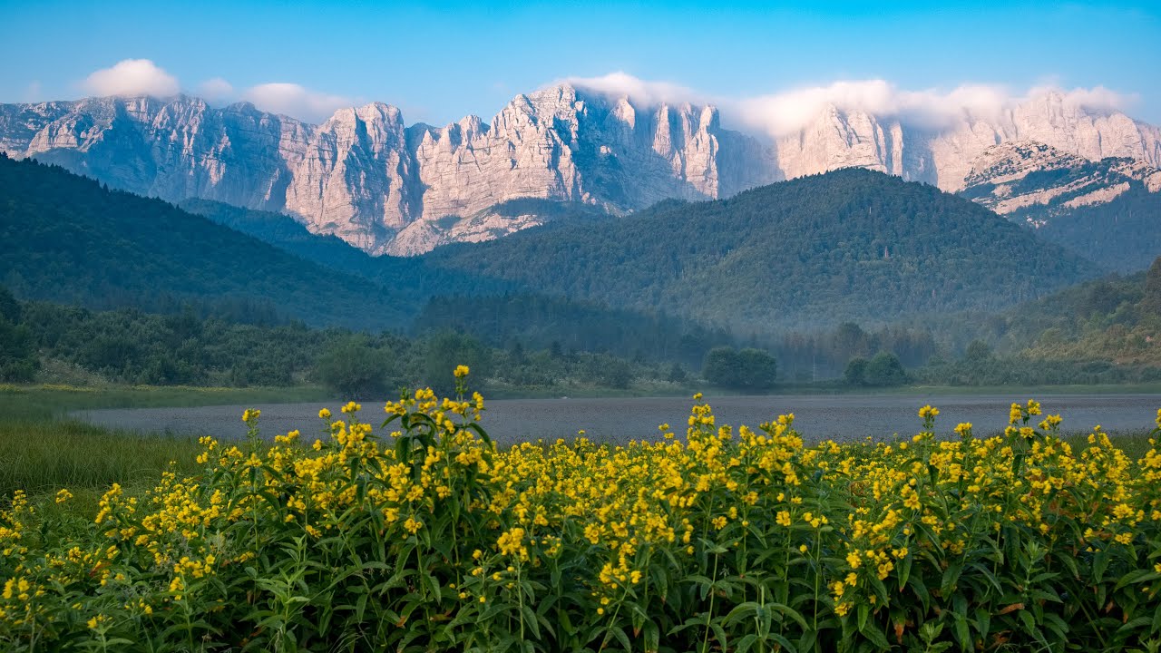 Srce Veleža (4K aerial) - The heart of the mountain Velež