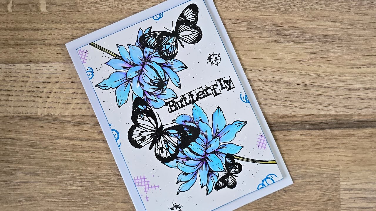 😍 STUNNING RESULTS USING PINK FROG STAMPS AND CARD 😍