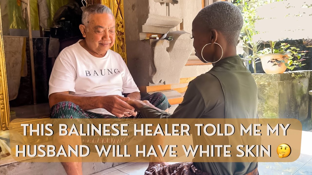 visiting a local healer in Bali