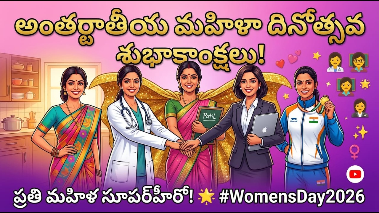 Women's Day special 2026!  మగువ అనంతశక్తికి నిలువుటద్దం