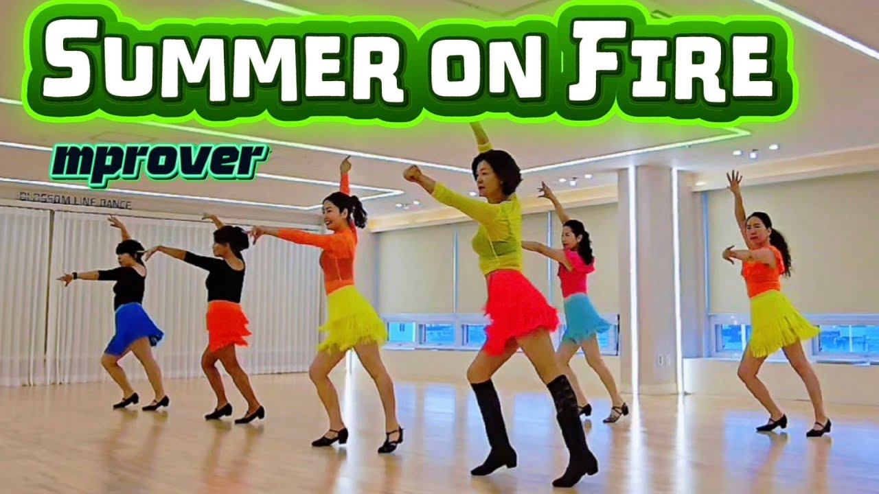 Летний огонь: линейный танец/средний уровень/Summer on Fire Line Dance