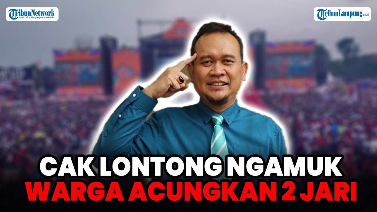 CAK LONTONG MURKA ADA MASSA BAYARAN SAAT KAMPANYE GANJAR, ACUNGKAN 2 JARI