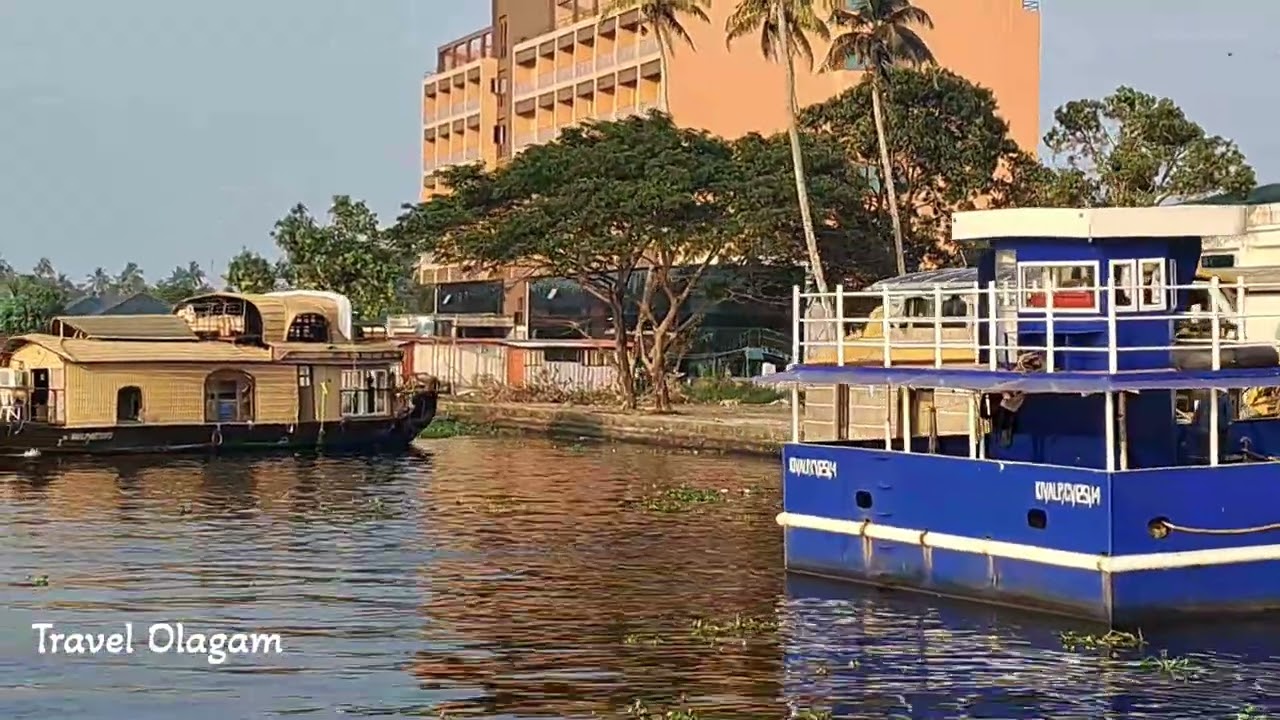Have you gone for a boat ride | Enjoy the beauty of backwater filled with house boats |Travel Olagam