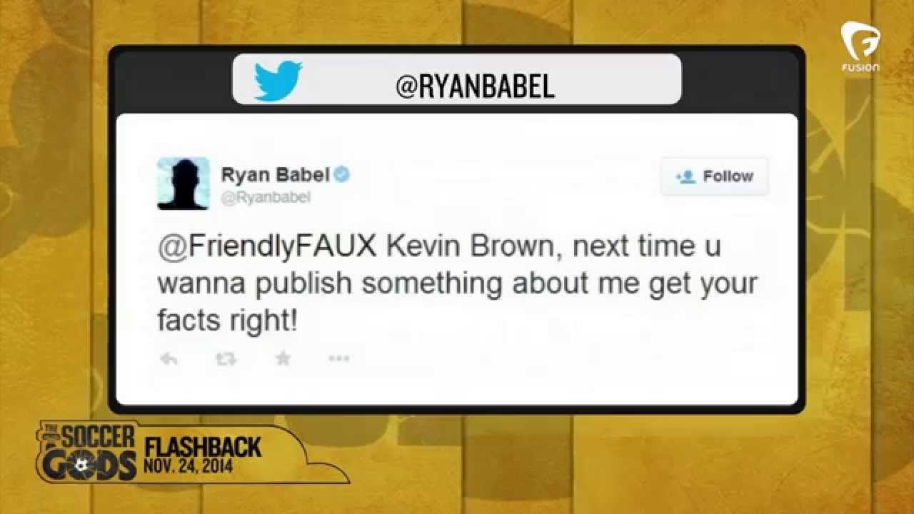 Hey, Ryan Babel, stop being sexist