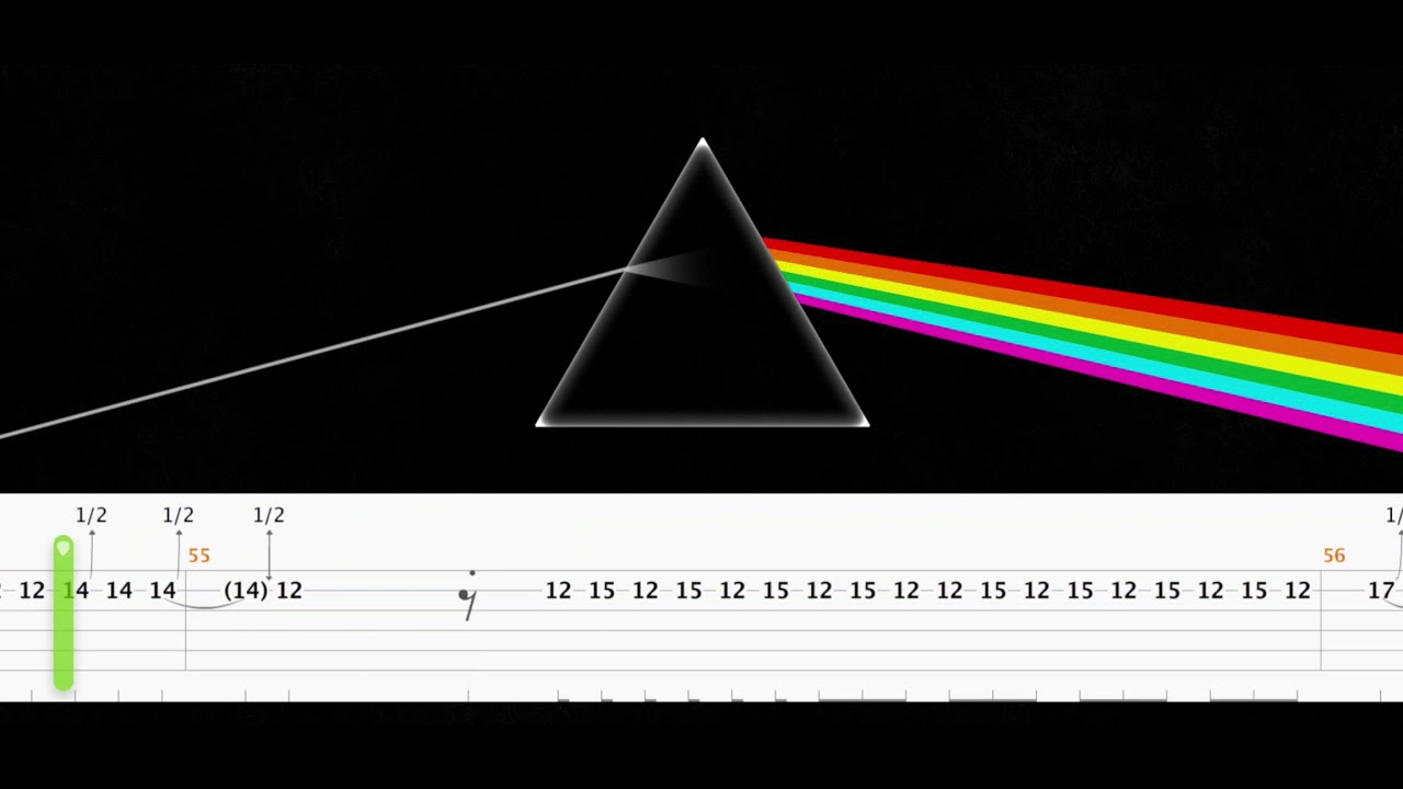 Pink Floyd - Marooned (guitar backing track with tabs)