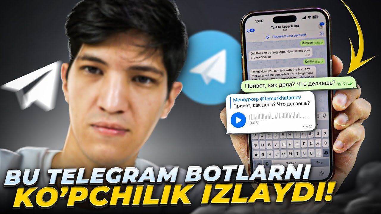 Bu Telegram botlarni ko'pchilik izlaydi