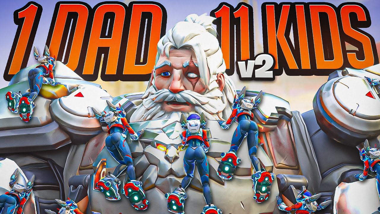 Я попробовал игровой режим «1 папа против 11 детей V2» в Overwatch 2!
