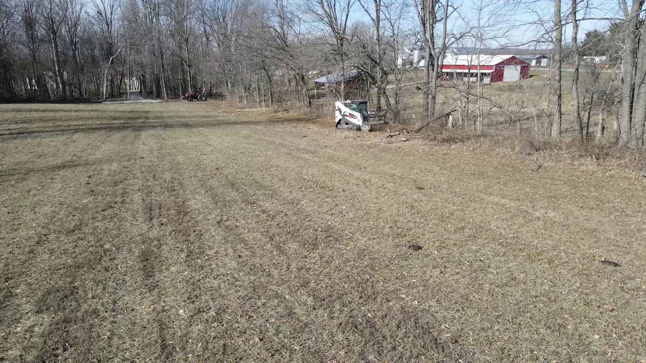 Drone Footage of Fence Row Clearing