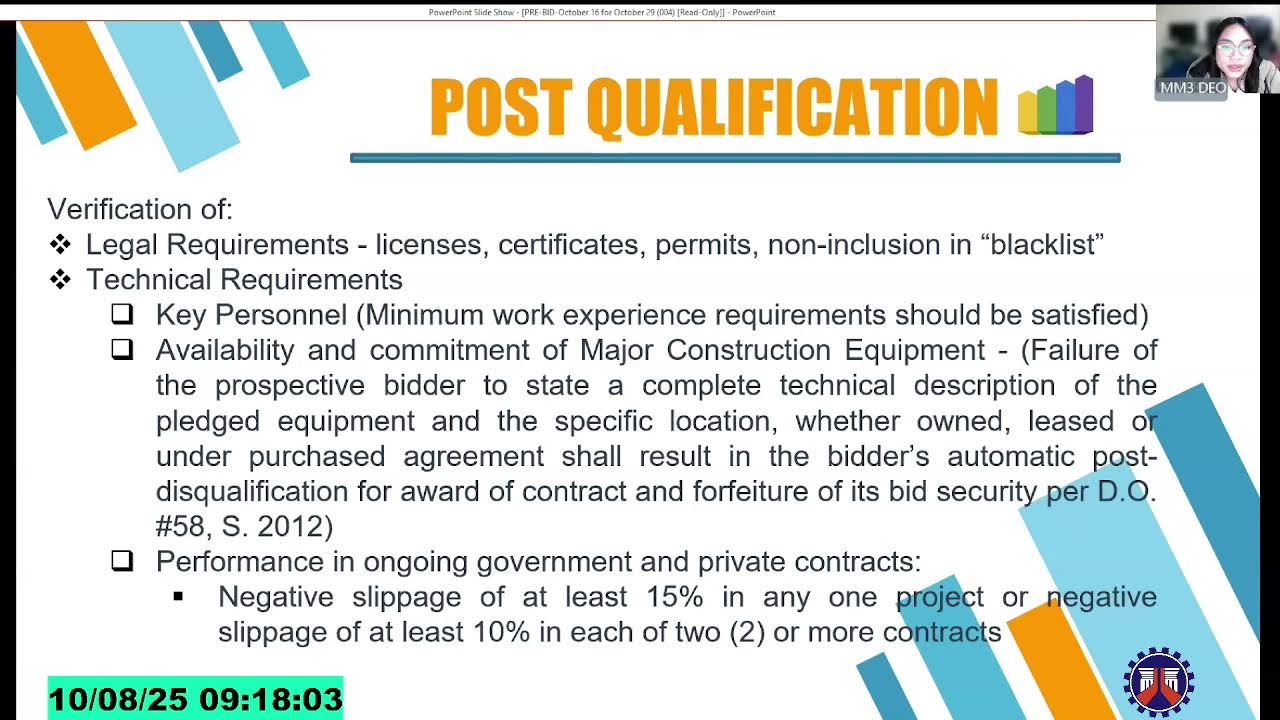 October 08, 2025 - Procurement Livestream for DPWH Metro Manila 3rd DEO