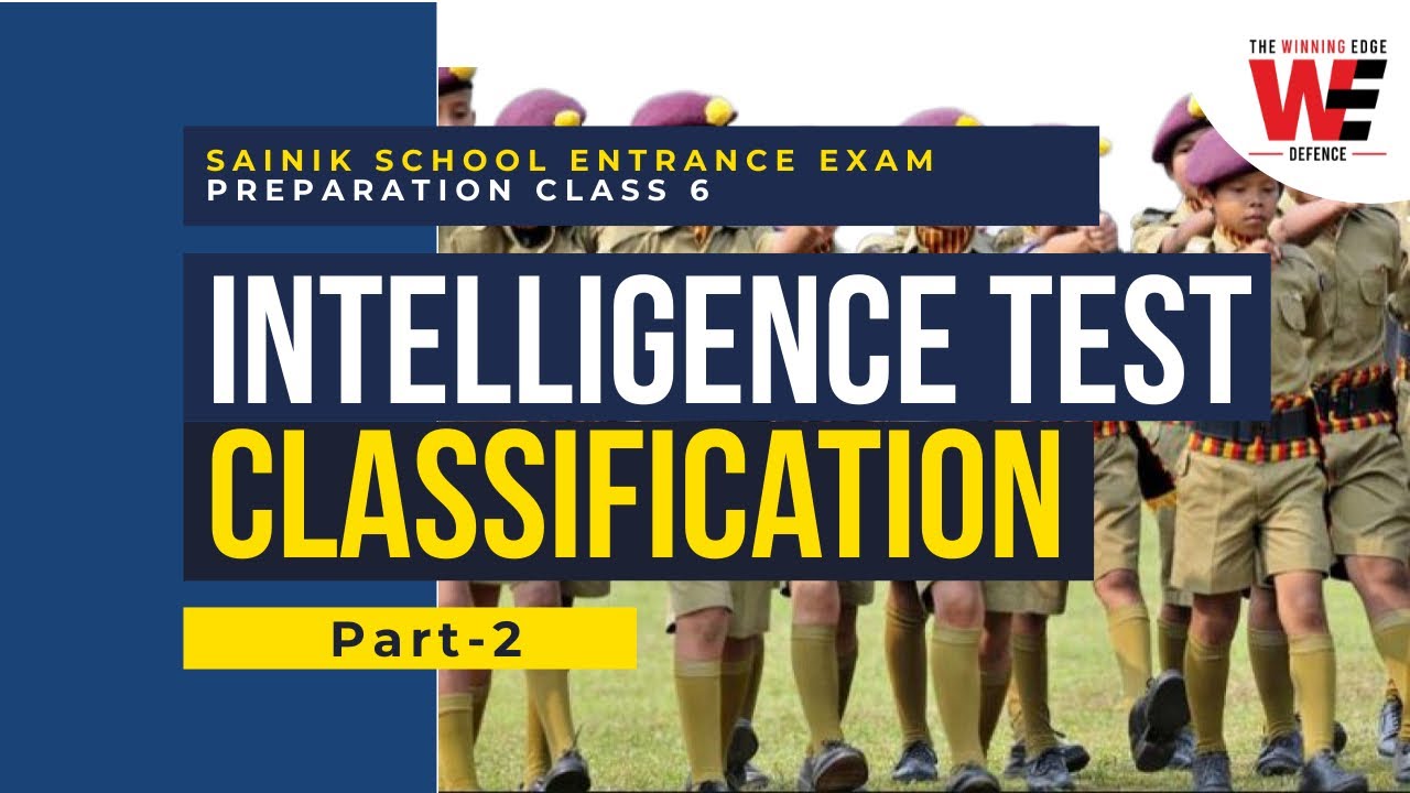 AISSEE Sainik School Entrance Exam Preparation Class 6 | Intelligence Test Classification Part-2