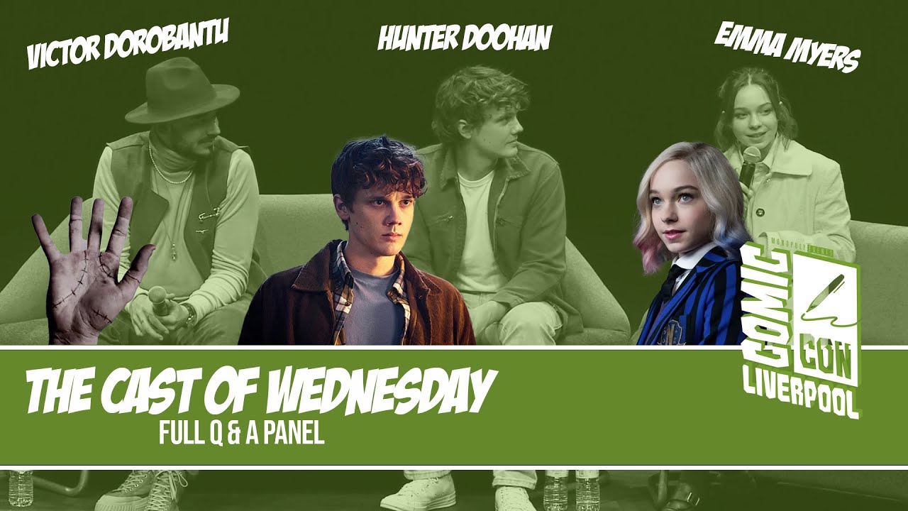 Cast Of Wednesday (Victor, Hunter & Emma) | EXCLUSIVE FIRST Q & A | Comic-Con Liverpool