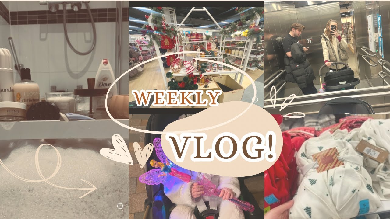 Weekly vlog with shopping and mum friends & Christmas light switch on .. xx