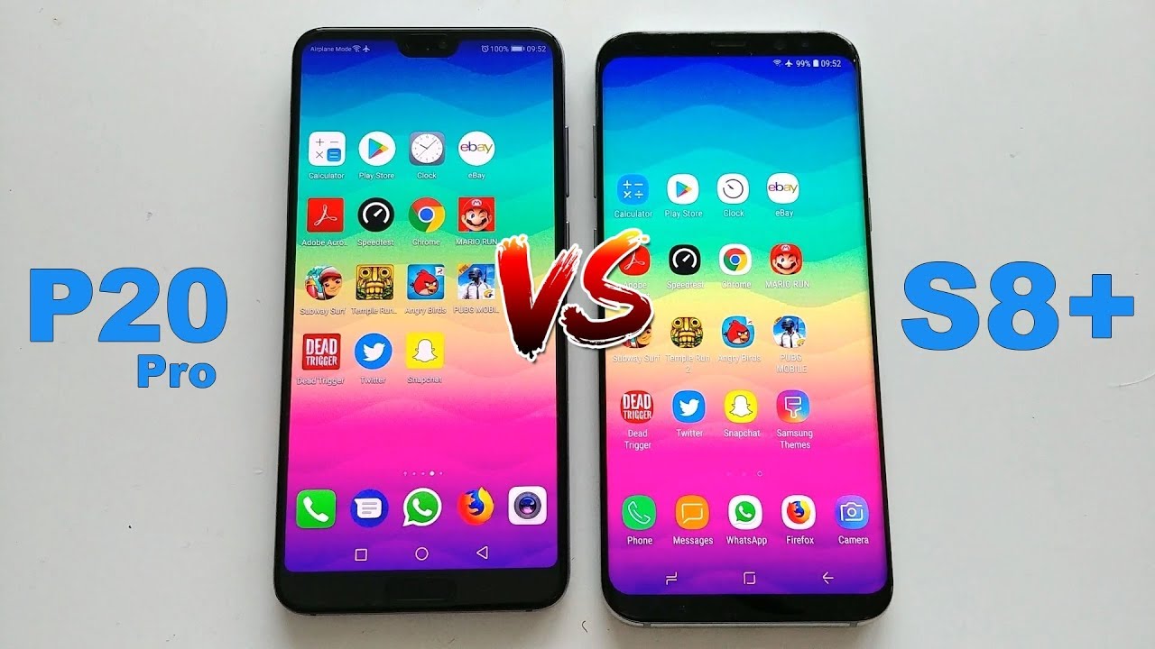 Huawei P20 Pro vs Samsung Galaxy S8 Plus - Speed Test!