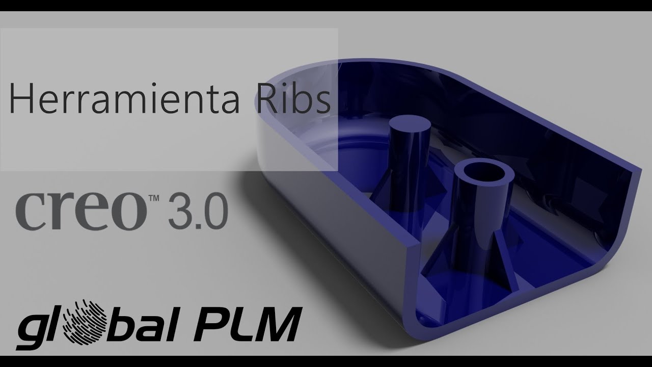 Herramienta Ribs - Profile rib - Trajectory Rib - PTC creo parametric