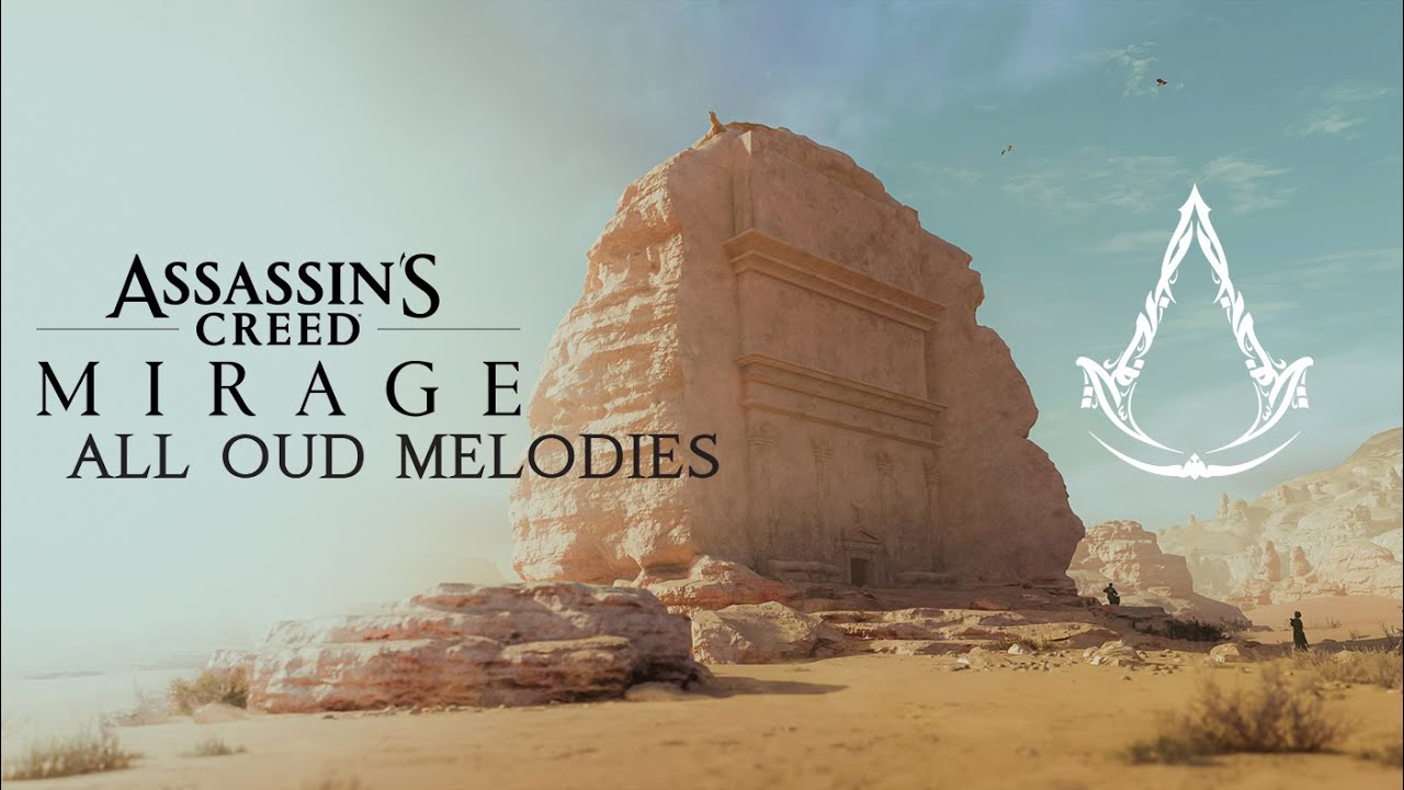 Assassins Creed Mirage Valley of Memory AlUla Basim playing all Oud melodies (1 HOUR)