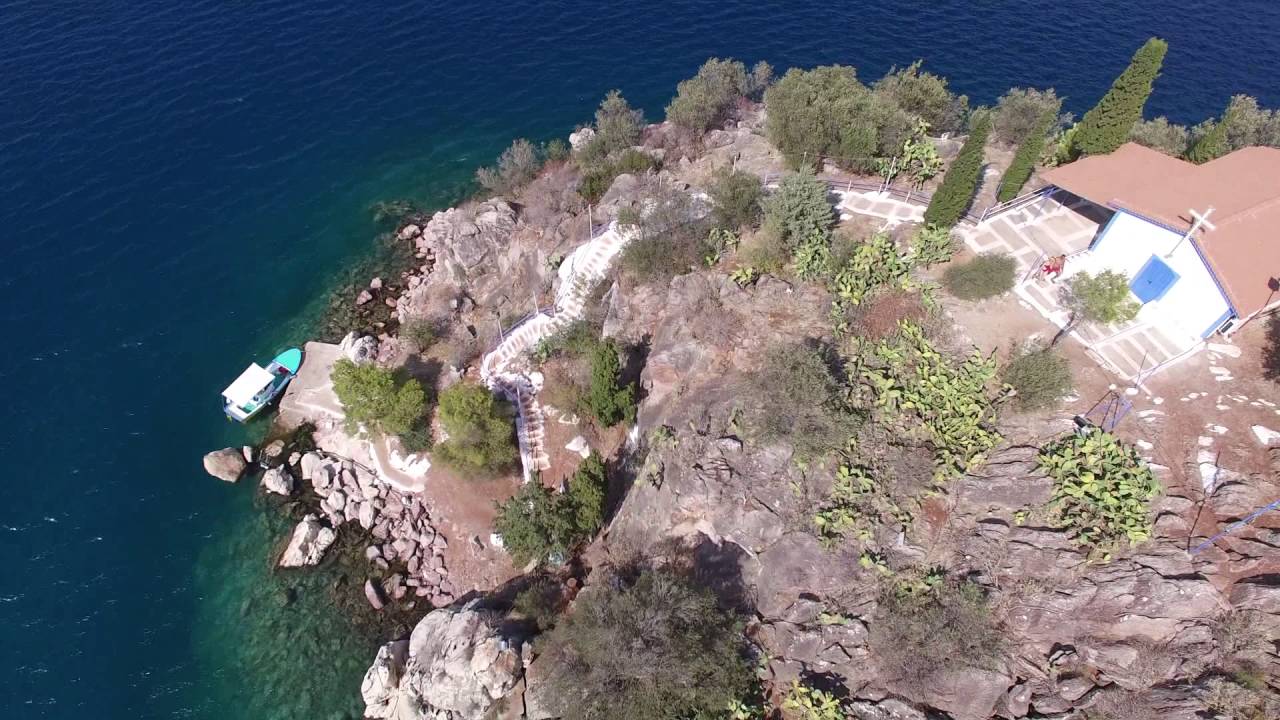 David Amphlett a drones view of Tolo in Greece.