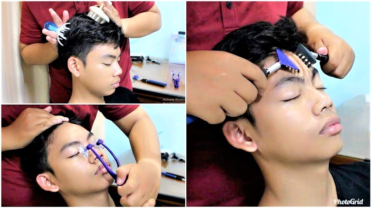 Another Mixed Tools Head Massage - ASMR Relaxing