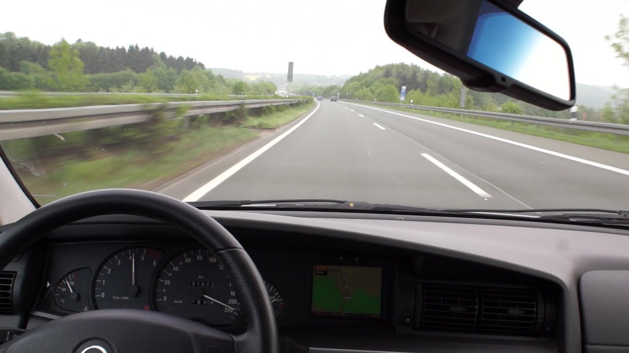 Opel Omega 2.5 DTI  - Autobahn Vmax run - 05-2013