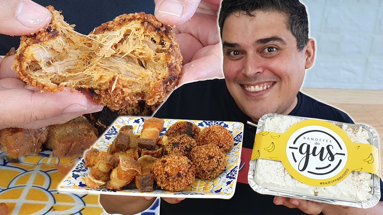 BOLINHO DE PULLED PORK, TORRESMO E TORTAS - Mas que Del&iacute;cia!