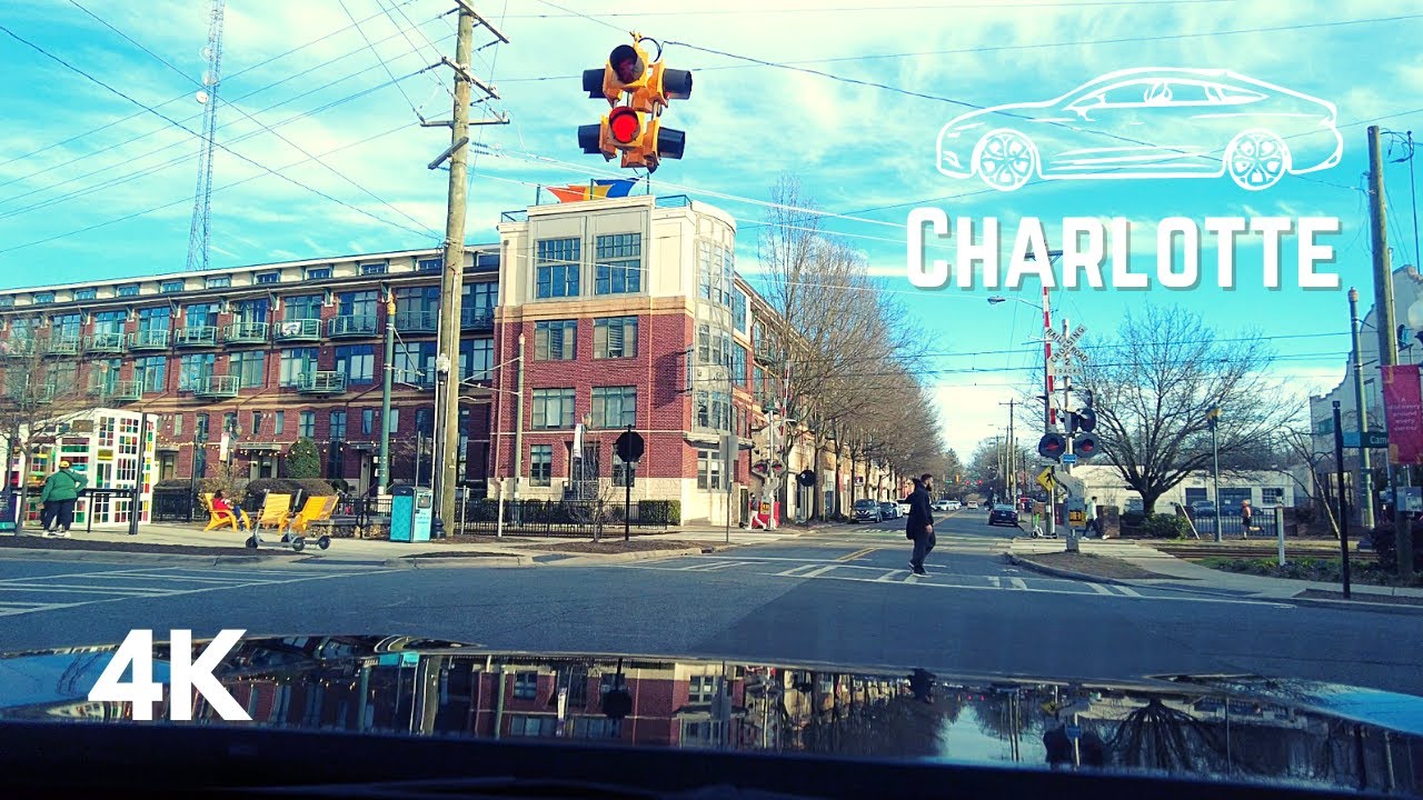 Charlotte, North Carolina - Driving Tour | 4K