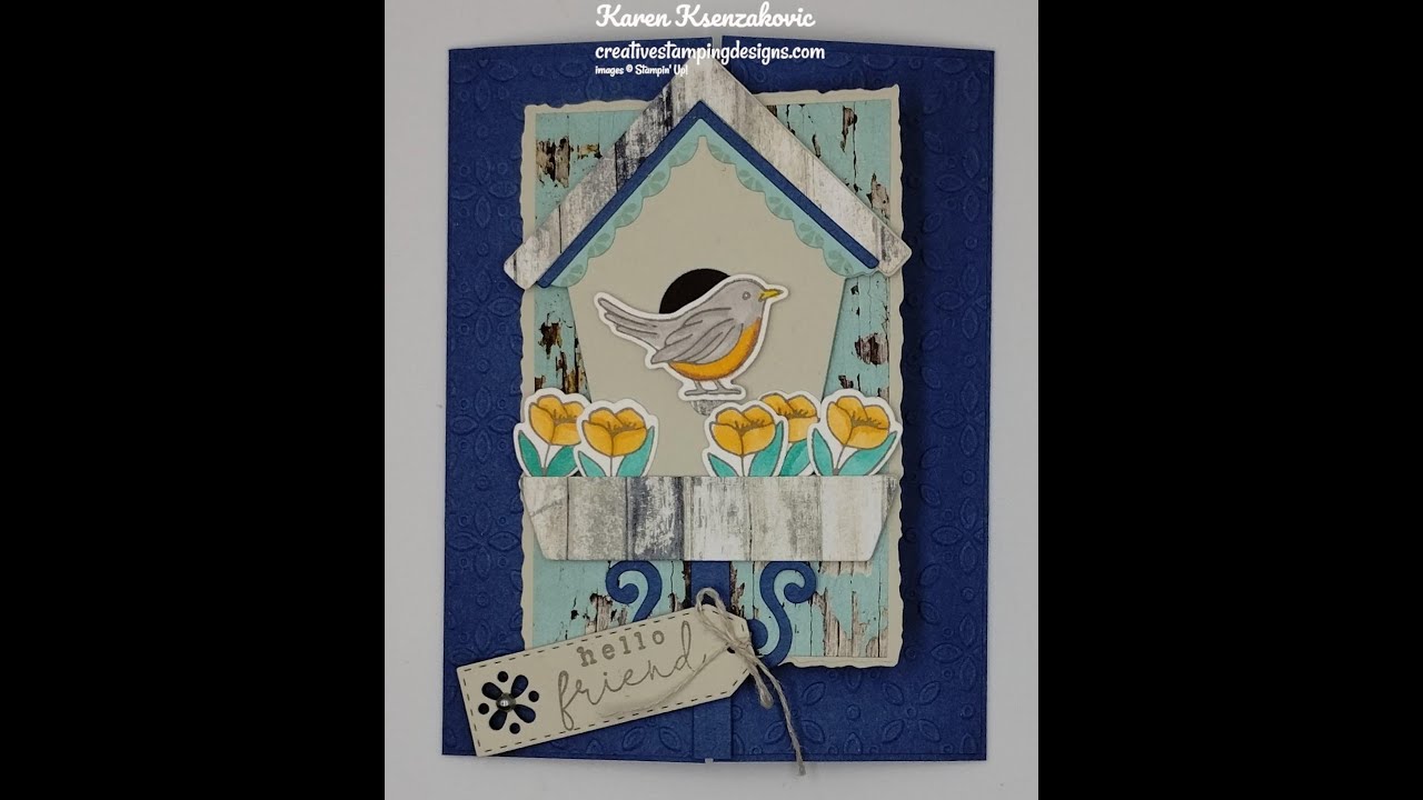 Stampin' Up! Country Birdhouse Gate Fold Card