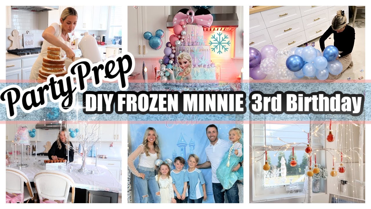 *NEW* PARTY PREP MINNIE MOUSE AND FROZEN THEME DIY BIRTHDAY PARTY TIFFANI BEASTON HOMEMAKING 2023