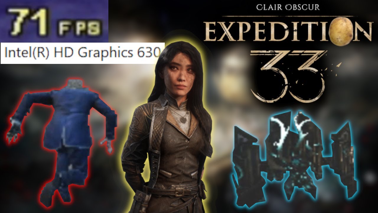 How to run Clair Obscur: Expedition 33 smoothly on a low-end PC with Intel HD/UHD Graphics (60+ FPS)