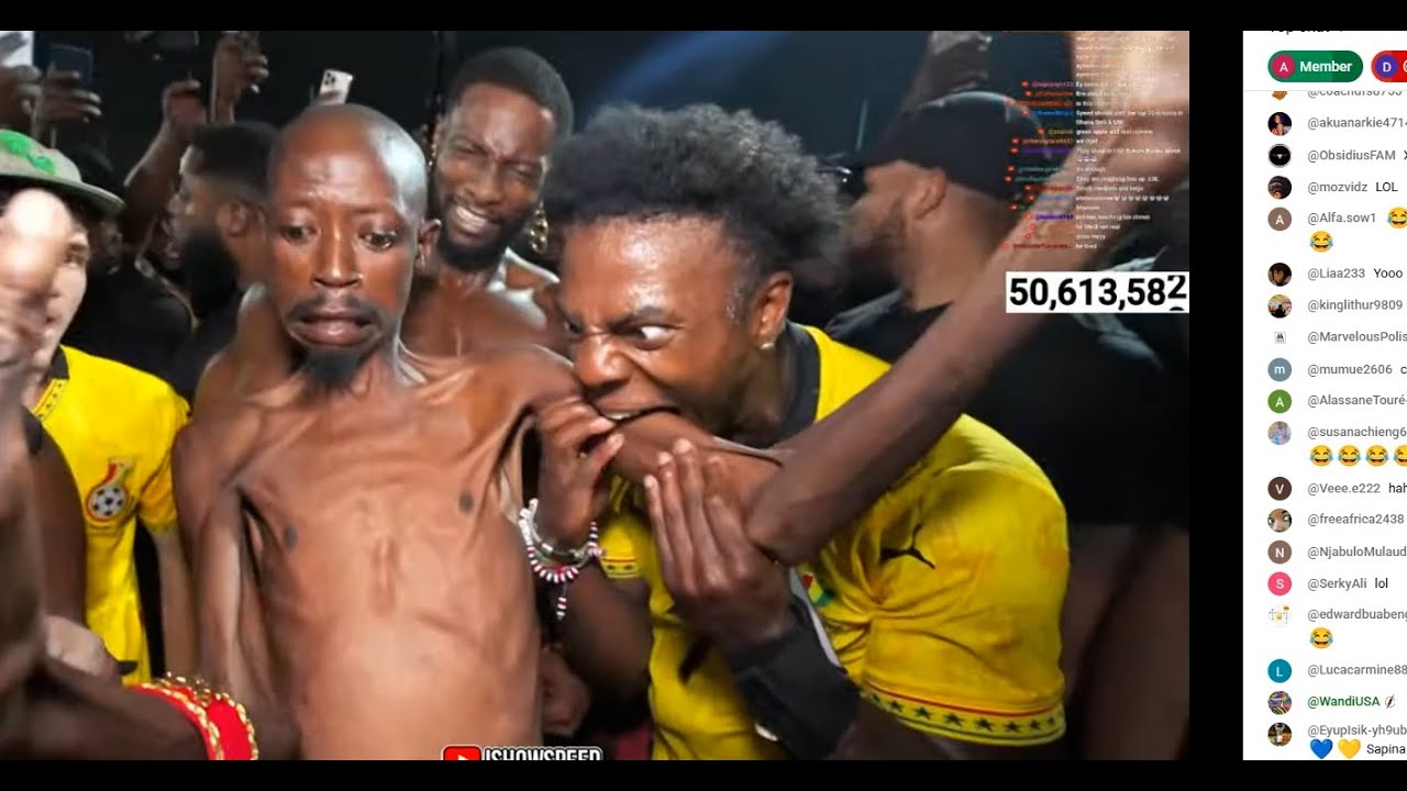 Triple Threat: IShowSpeed Meets 3 Ghana Strongers in an Epic Challenge