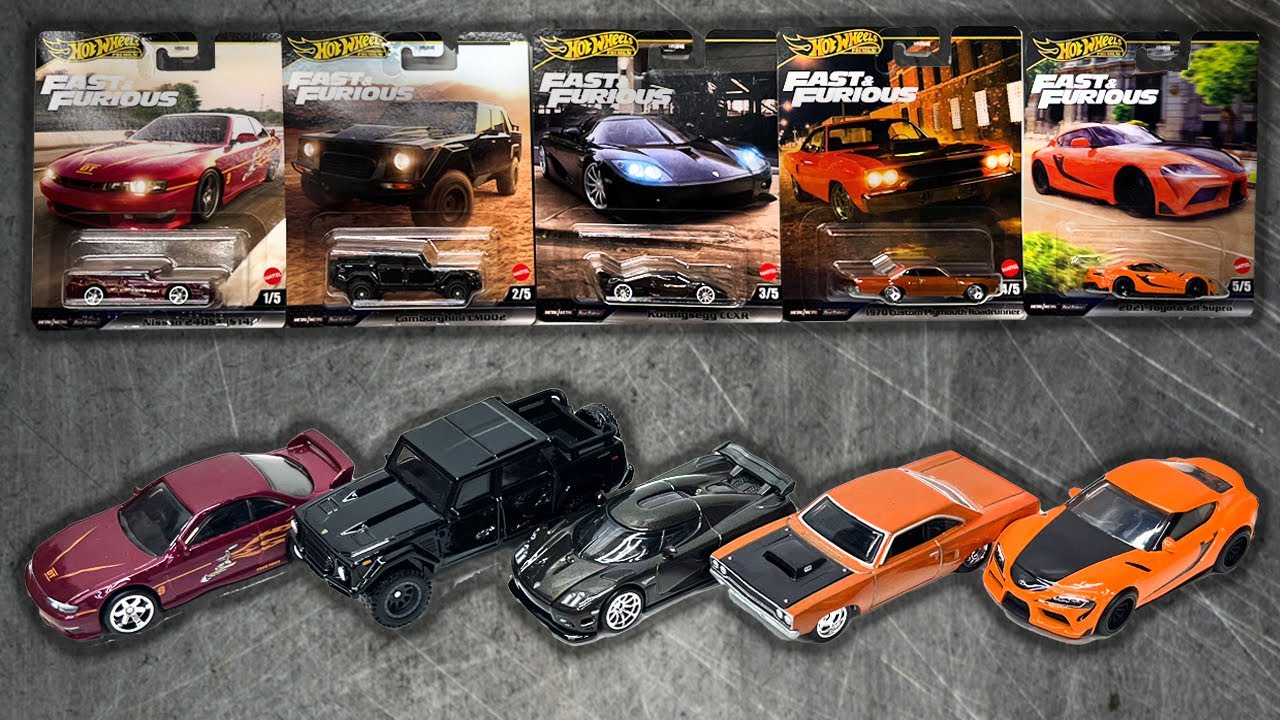 UNBOXING New 2025 Hot Wheels Fast & Furious Lamborghini LM002, CCXR, 1970 Custom Plymouth Roadrunner