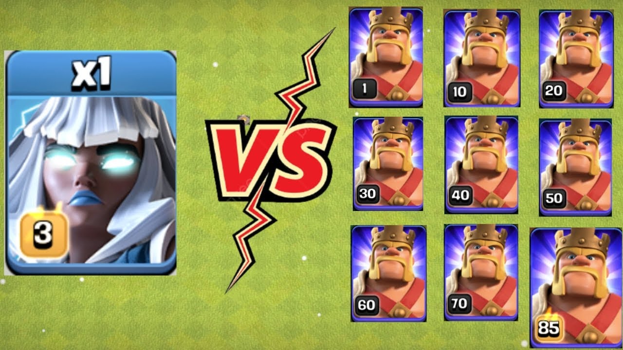 ELECTRO TITAN VS EVERY LEVEL KING || COC