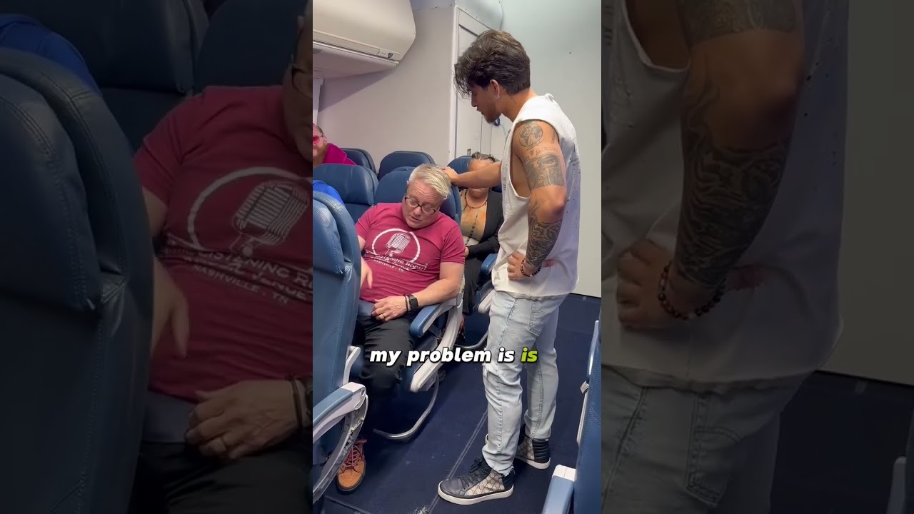 Rude man throws passengers luggage and gets into a fight! 😭 #funnyprank