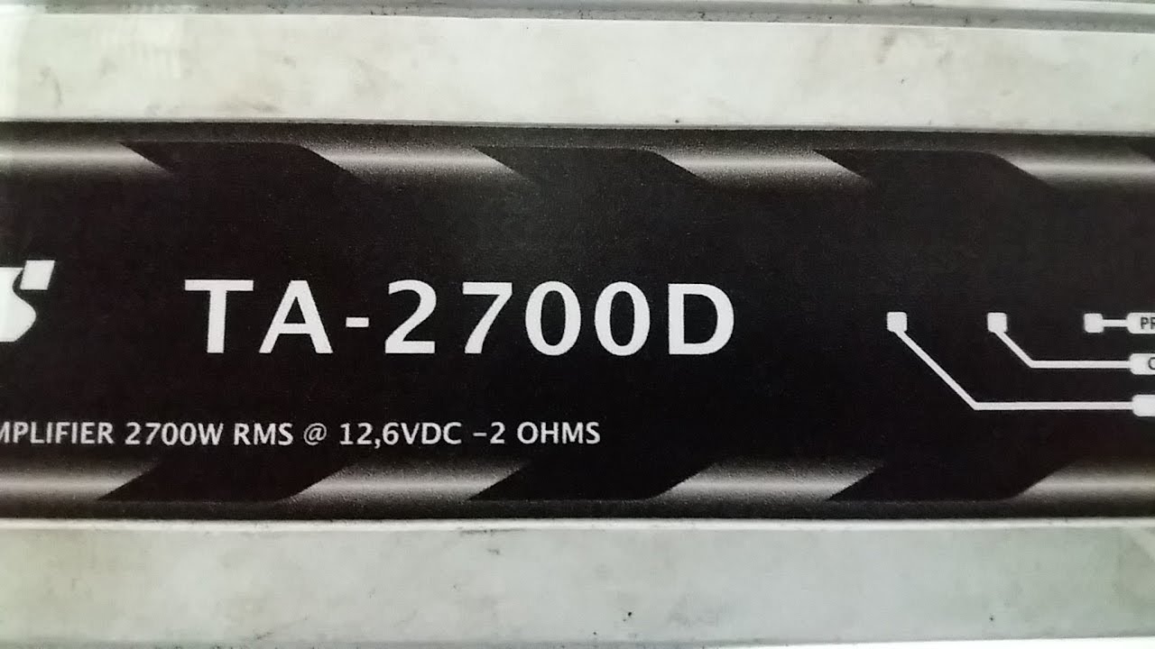 Taramps TA-2700d testando drive da saída