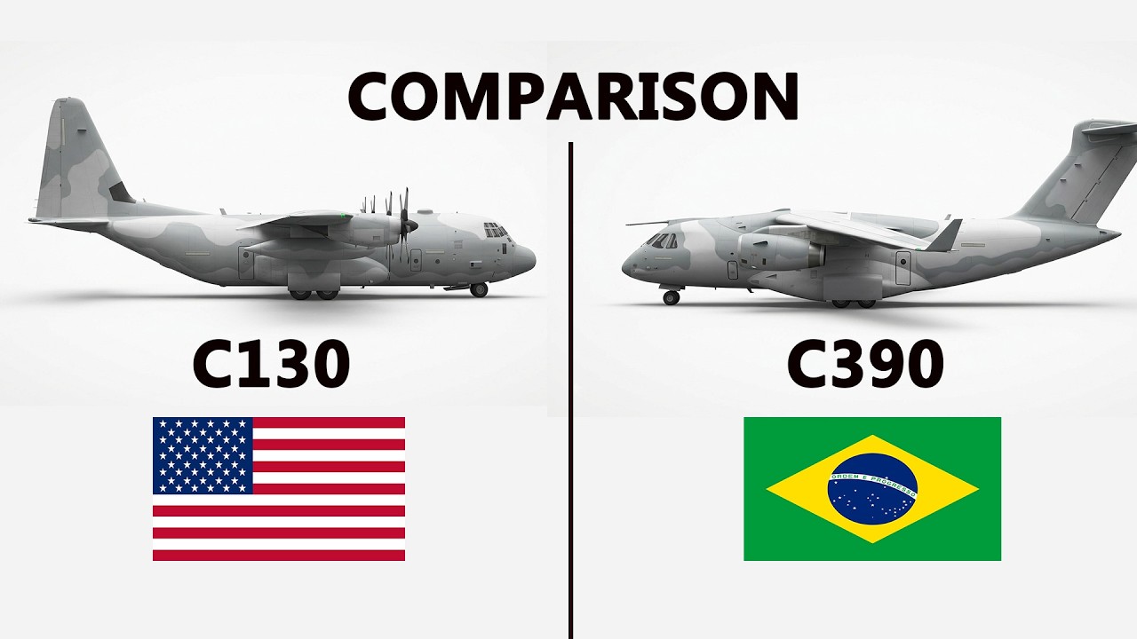 Сравнение бразильского C-390 и американского C-130