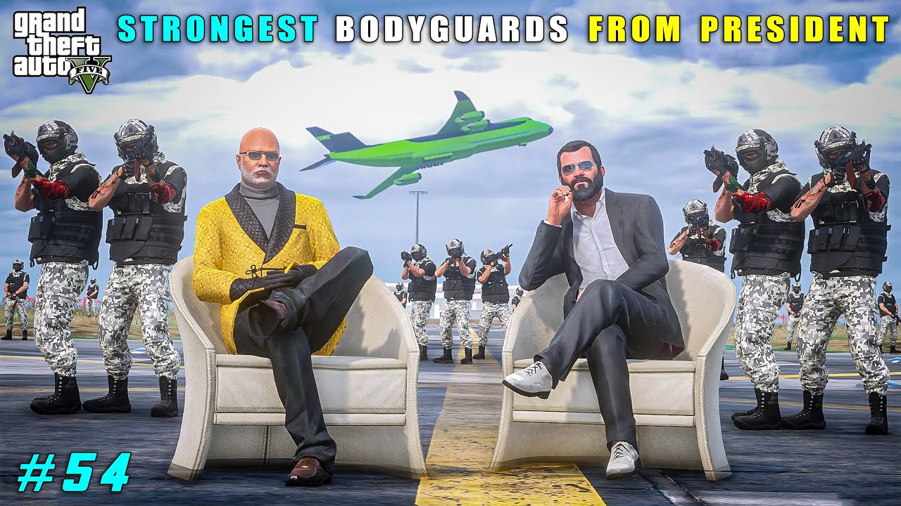 Michael Gets Elite Bodyguards From The President | Gta V Gameplay