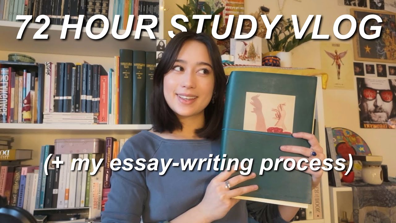 STUDY VLOG | 72 hour essay cram, productive study vlog
