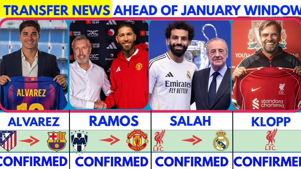 🚨LATEST CONFIRMED TRANSFER NEWS AND RUMOURS TRANSFER NEWS 2025|Ramos to united😱Klopp to liverpool✔️