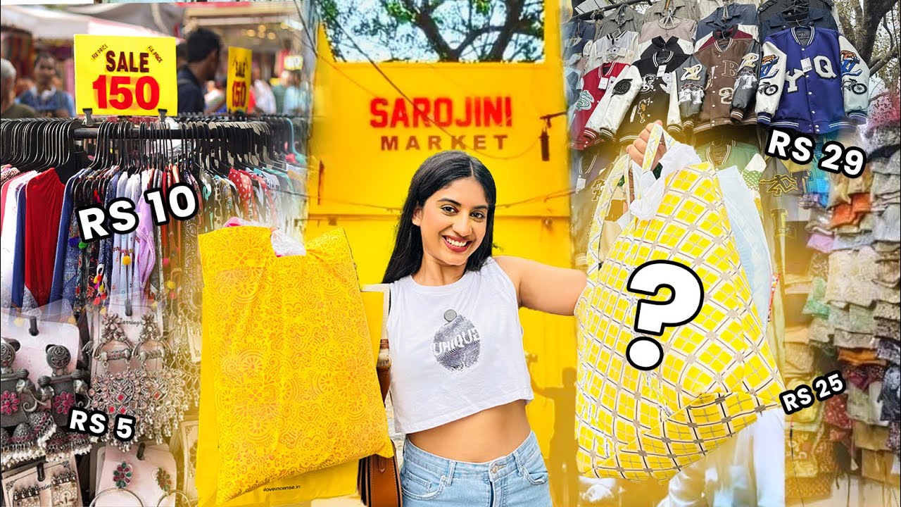 UNBELIEVABLE Deals at Sarojini Market Delhi! Cheapest Branded Collection Haul!