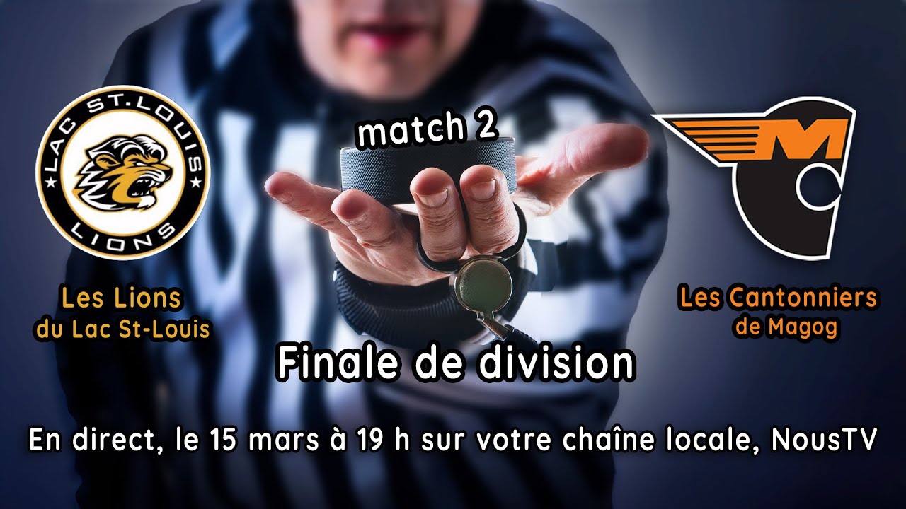 LHMAAA - Les lions du Lac ST-Louis vs Les Cantonniers de Magog