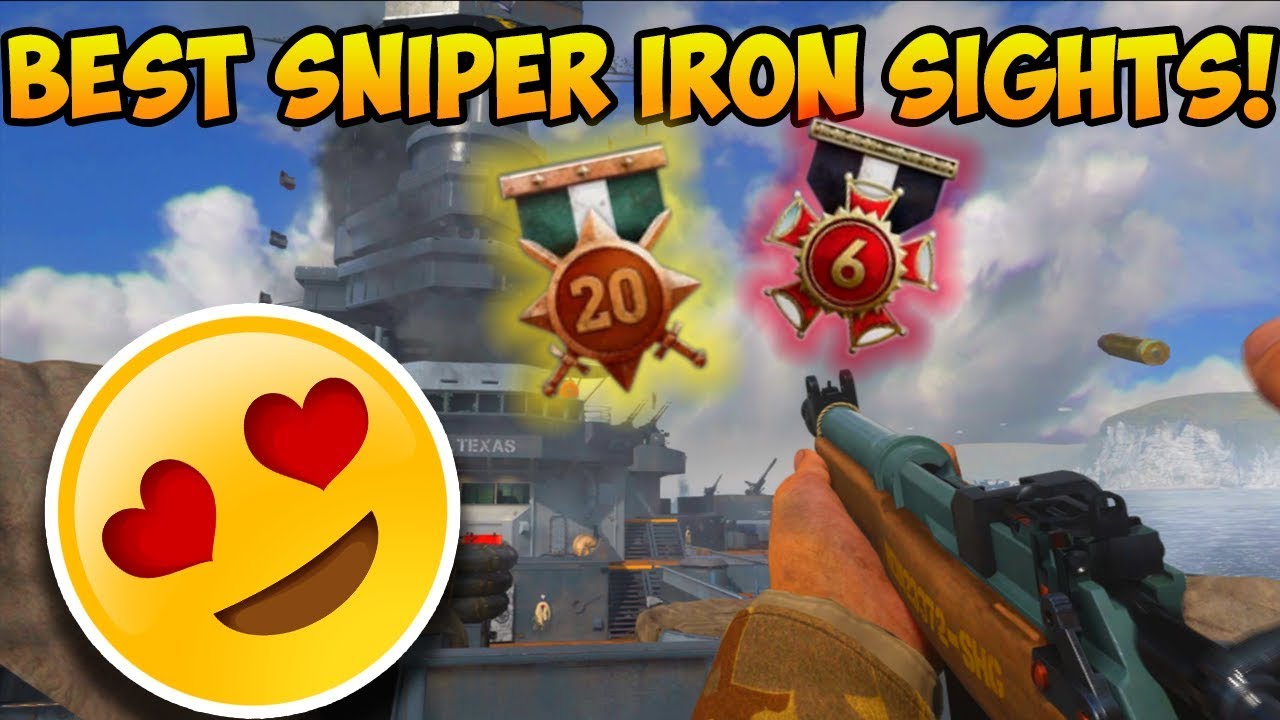 Using the BEST Sniper Iron Sights In Call of Duty WWII!