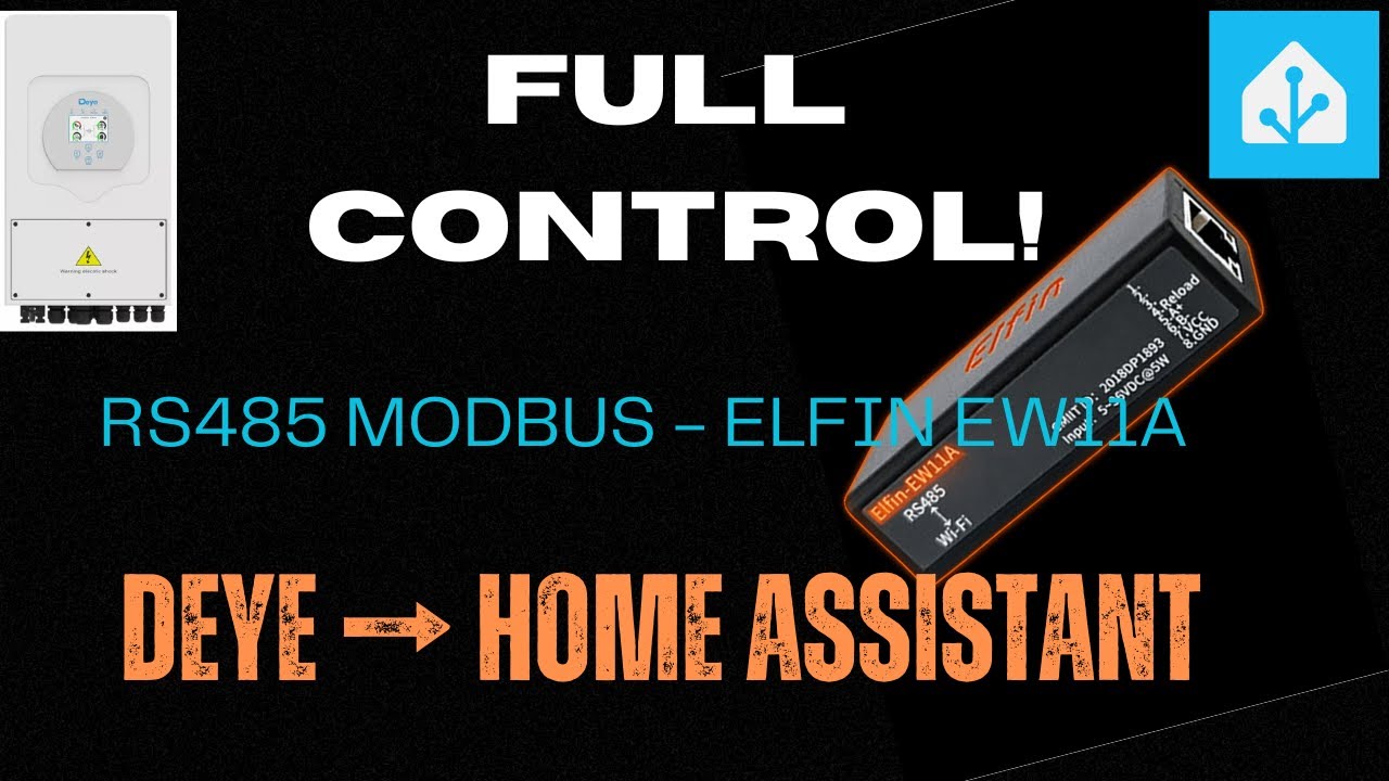 Get Full Control of Your Deye Inverter in Home Assistant!