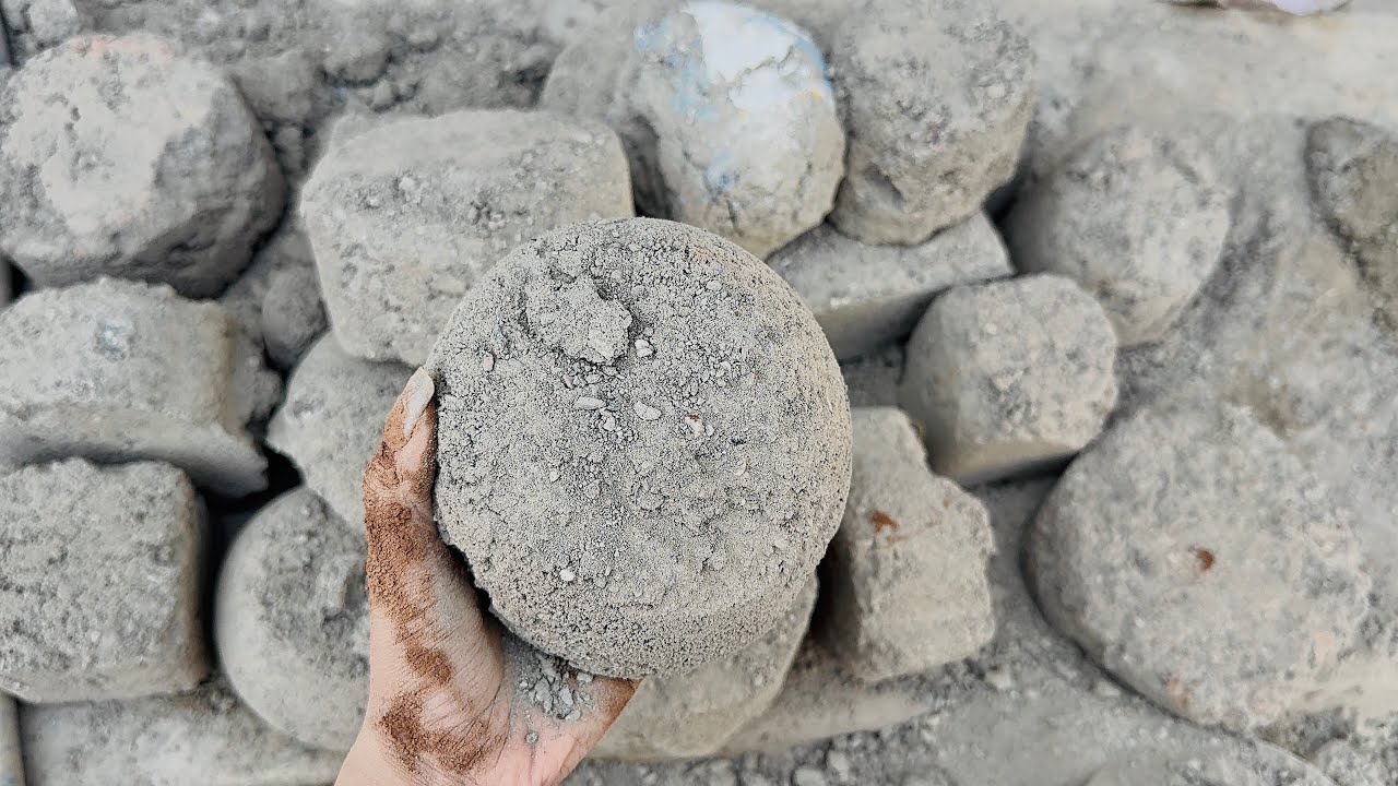 New crumbling video of multi stone sand cement texture 🔥full dry floor crumbling 