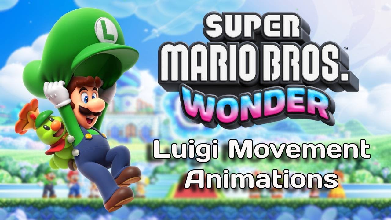 Super Mario Bros. Wonder [All Luigi Movement Animations]