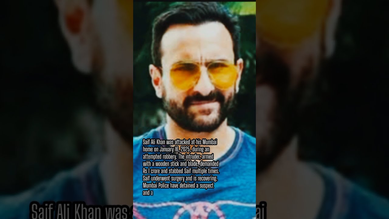 Bollywood Actor Saif Ali Khan Attacked At Residence