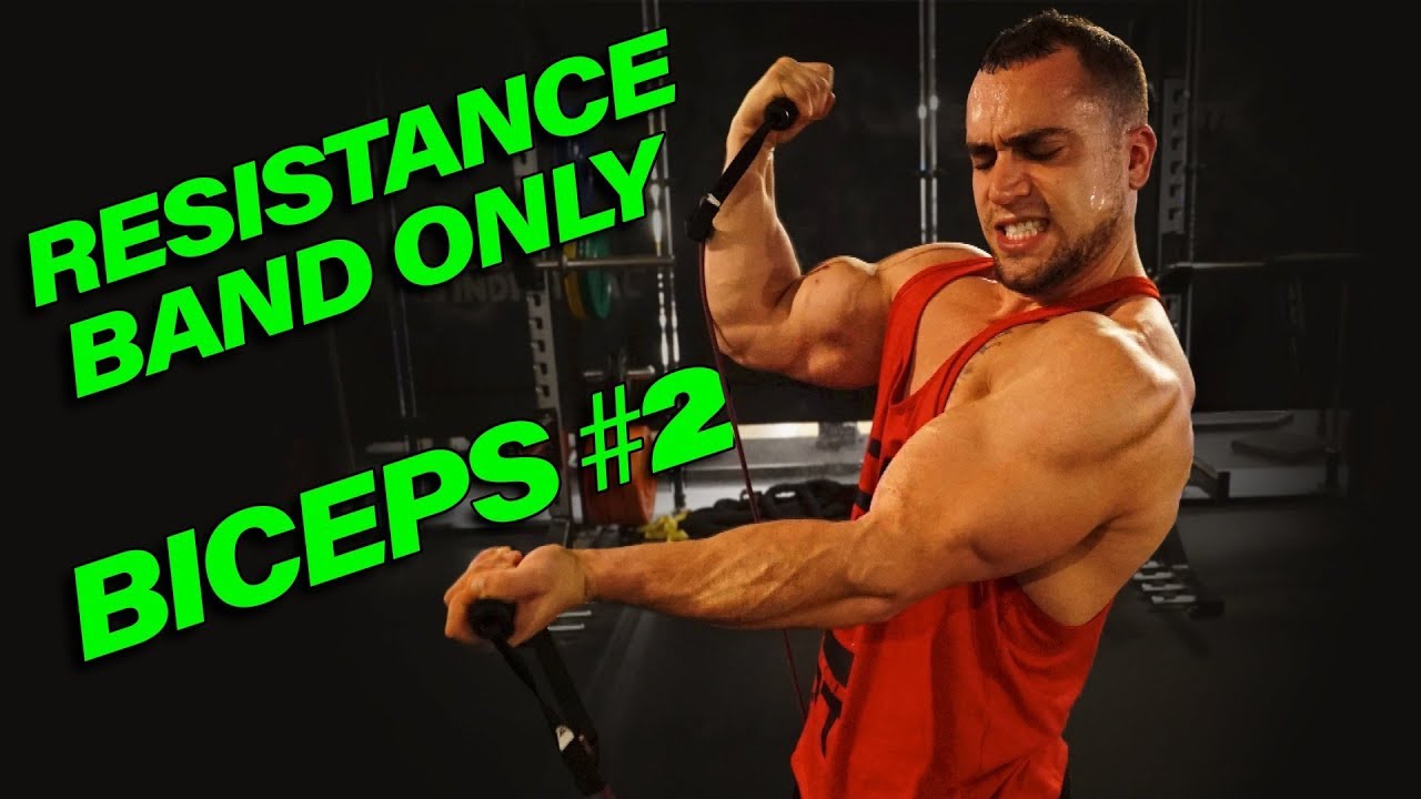 Intense 5 Minute Resistance Band Bicep Workout #2